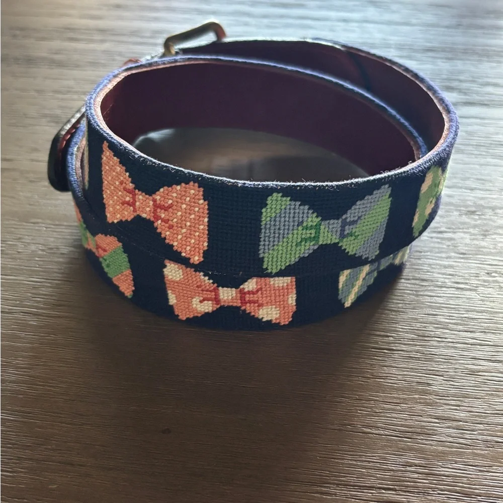 Hand-Stitched Needlepoint Boys Belt